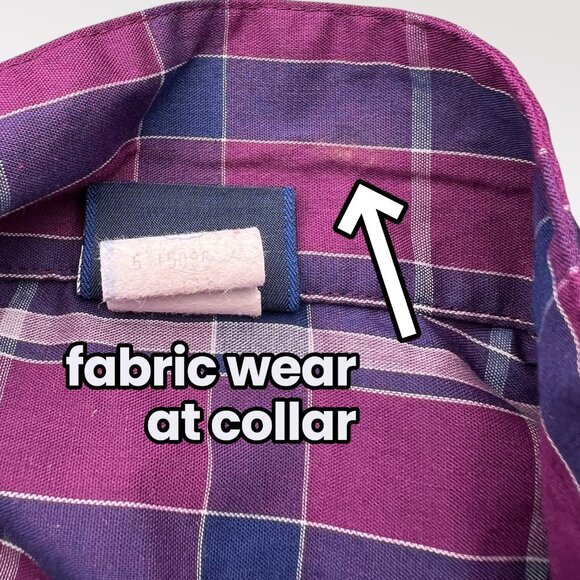 Vintage Koret City Blues Short Sleeve Button Down Shirt Union Made Size Medium - Picture 9 of 9